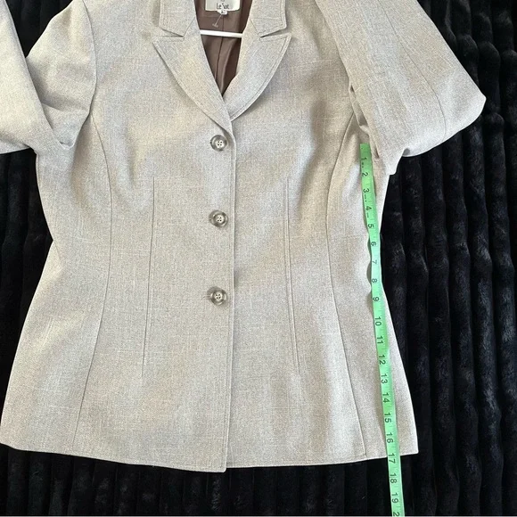 Women's collections for LE SUIT tan two piece set business wear size 14 - Picture 4 of 12